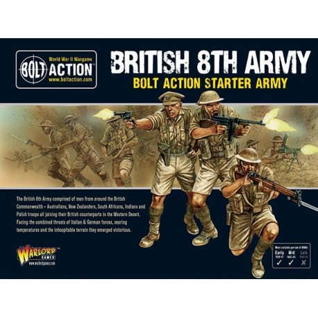 8th Army starter army box set 28mm WWII WARLORD GAMES