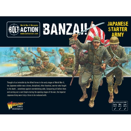 Banzai! Imperial Japanese Starter Army box set 28mm WWII WARLORD GAMES