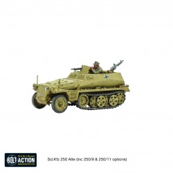 German Sd.Kfz 250 (Alte) Half-Track (Options For 250/1, 250/9 & 250/11 Variants)  WWII 28mm 1/56th (no box) WARLORD GAMES