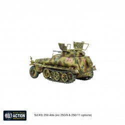 German Sd.Kfz 250 (Alte) Half-Track (Options For 250/1, 250/9 & 250/11 Variants)  WWII 28mm 1/56th (no box) WARLORD GAMES