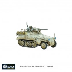 German Sd.Kfz 250 (Alte) Half-Track (Options For 250/1, 250/9 & 250/11 Variants)  WWII 28mm 1/56th (no box) WARLORD GAMES