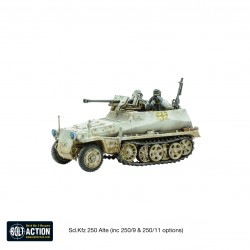 German Sd.Kfz 250 (Alte) Half-Track (Options For 250/1, 250/9 & 250/11 Variants)  WWII 28mm 1/56th (no box) WARLORD GAMES