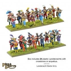 Landsknechts Starter Army box set 28mm PIKE & SHOTTE WARLORD GAMES