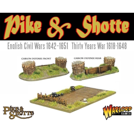 Gabion Defense position 2 28mm ECW TYW Pike & Shotte WARLORD GAMES