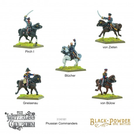Waterloo - Napoelonic Prussian Commanders - Black Powder Epic Battles - WARLORD GAMES