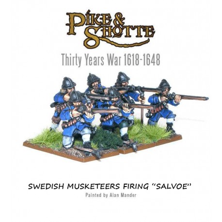 Swedish Musketeers (6) Pike & Shotte WARLORD GAMES