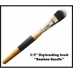 3/4" Dry-brushing Brush - Bamboo handle FRONTLINE GAMES