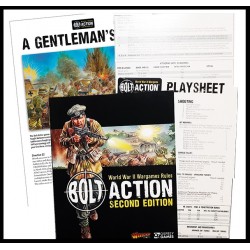 Bolt Action 2nd Ed. Rule Book (soft-back) - Bonus! - Gentlemens War booklet WARLORD GAMES