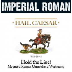 Imperial Roman Mounted Roman General and Warhound  WARLORD GAMES