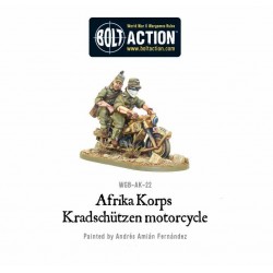 Afrika Korps Kradschutzen motorcycle 28mm WWII WARLORD GAMES