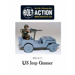 U.S. American US Jeep Gunner 28mm WWII WARLORD GAMES