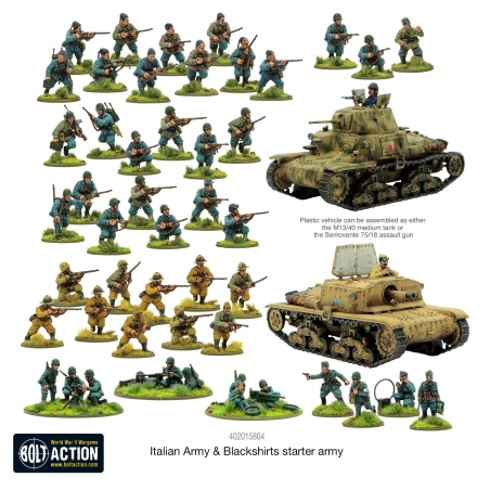 Italian Army & Blackshirts Starter Army 28mm WWII WARLORD GAMES