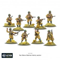 San Marco Marines Infantry Section 28mm WWII WARLORD GAMES