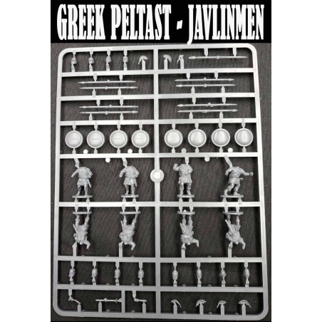 Greek Peltasts - Javelin Men Sprue (8) 28mm Plastic VICTRIX