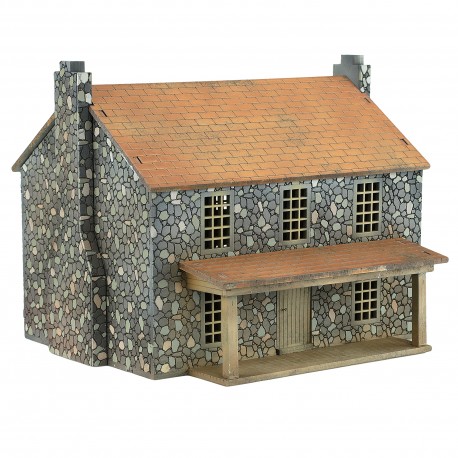 Two Story Stone House 28mm Terrain WWII DADS ARMIES