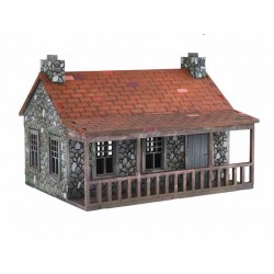 Stone House w/Porch 28mm Terrain WWII DADS ARMIES