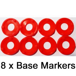Base Markers - Red - 25/30mm bases RIVER HORSE