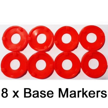 Base Markers - Red - 25/30mm bases RIVER HORSE