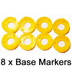 Base Markers - Yellow - 25/30mm bases RIVER HORSE