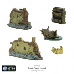 Ruined House 2 28mm WWII Terrain MANTIC WARLORD GAMES