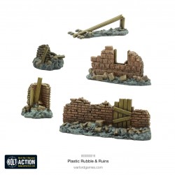 Rubble and Ruins 28mm WWII Terrain MANTIC WARLORD GAMES