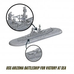 Victory at Sea USS Arizona (Limited Edition Model) US Battleship WARLORD GAMES