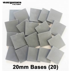 20mm Square thin bases - (20) WARGAMES FACTORY