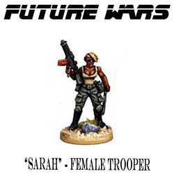 Sarah - Female Trooper - FUTURE WARS COPPLESTONE CASTINGS