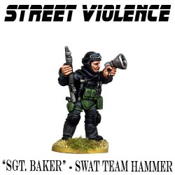 Sgt. Baker - Assault rifle & Megaphone - Swat Team Hammer - STREET VIOLENCE FOUNDRY