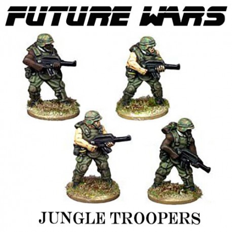 Jungle Troopers (4) - FUTURE WARS COPPLESTONE CASTINGS