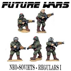 NEO-SOVIET REGULARS I  (5) FUTURE WARS COPPLESTONE CASTINGS