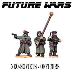 NEO-SOVIET OFFICERS (3) FUTURE WARS COPPLESTONE CASTINGS