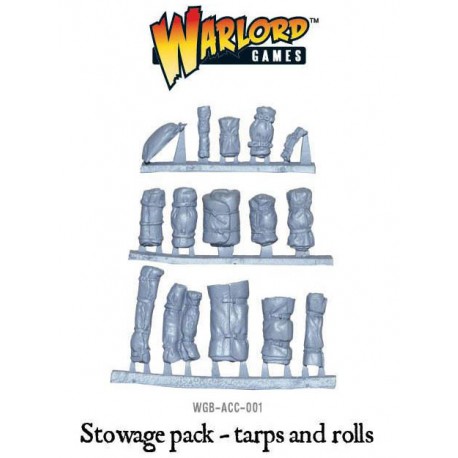 Stowage pack - tarps and rolls 28mm WWII WARLORD GAMES