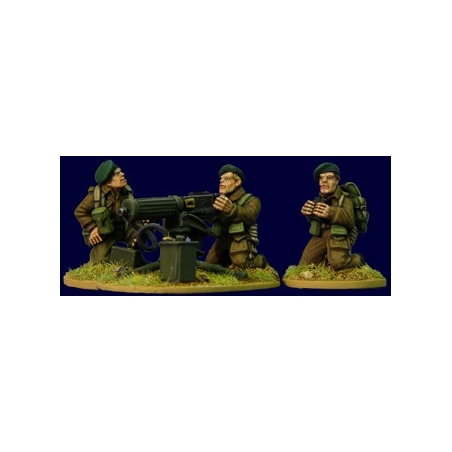 British Commando Vickers MMG Team 28mm WWII