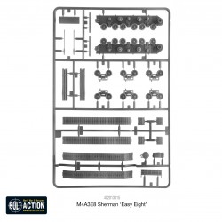 U.S. M4A3E8 Sherman Easy Eight 1:56th (no box)  WARLORD GAMES