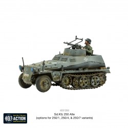 German Sd.Kfz 250 Alte (Options for 250/1, 250/4 & 250/7)  WWII 28mm 1/56th (no box) WARLORD GAMES