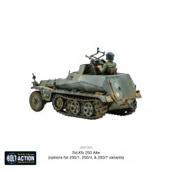 German Sd.Kfz 250 Alte (Options for 250/1, 250/4 & 250/7)  WWII 28mm 1/56th (no box) WARLORD GAMES