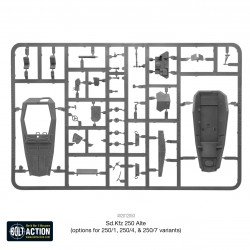 German Sd.Kfz 250 Alte (Options for 250/1, 250/4 & 250/7)  WWII 28mm 1/56th (no box) WARLORD GAMES