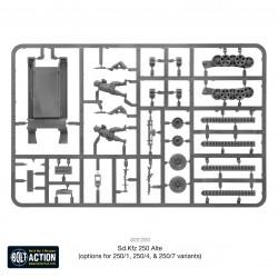 German Sd.Kfz 250 Alte (Options for 250/1, 250/4 & 250/7)  WWII 28mm 1/56th (no box) WARLORD GAMES