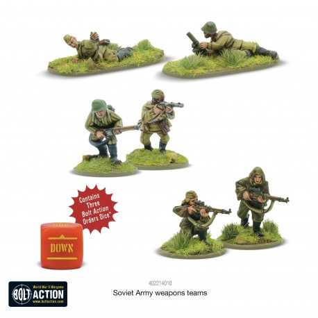 Soviet Army weapons teams (sniper Flamer mortar) 28mm WWII WARLORD ...