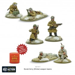 Russian Soviet Army weapons teams (Winter sniper Flamer mortar) 28mm WWII WARLORD GAMES