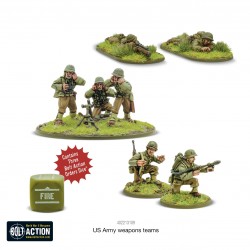 U.S. Army weapons teams (sniper Flamer light mortar) 28mm WWII WARLORD GAMES
