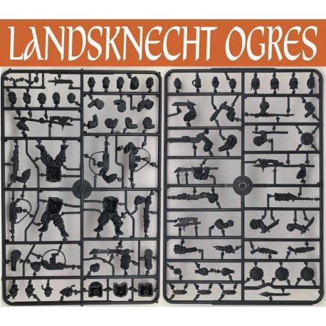Landsknecht Ogres (3) Sprues 28mm WARGAMES ATLANTIC