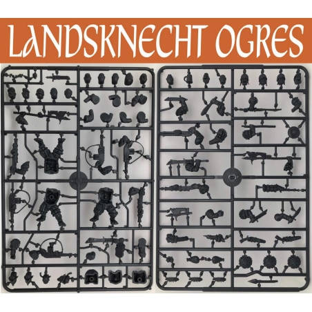 Landsknecht Ogres (3) Sprues 28mm WARGAMES ATLANTIC