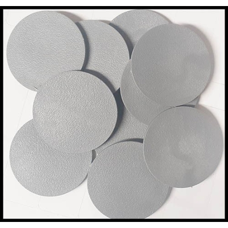 10 x 25mm Round Flat hard-plastic Miniature Bases WARGAMES FACORY