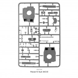 German Panzer IV Ausf. B/C/D Medium Tank WWII 28mm 1/56th (no box) WARLORD GAMES