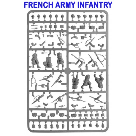French Army Infantry Sprues (5) 28mm WWII WARLORD GAMES