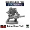 Caine, Cyber Troll 28mm Sci-Fi REAPER MINIATURES BONES STARGRAVE