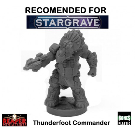 Thunderfoot Commander 28mm Sci-Fi REAPER MINIATURES BONES STARGRAVE