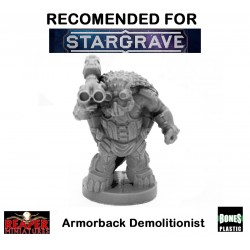 Armorback Demolitionist 28mm Sci-Fi REAPER MINIATURES BONES STARGRAVE